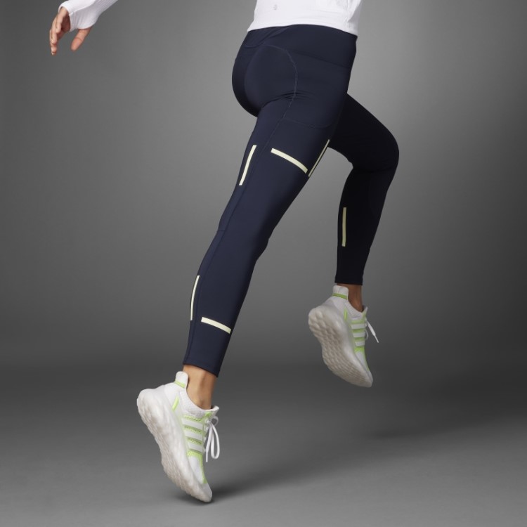 Leggings De Corrida De Corpo Inteiro Adidas Ink Fast Impact Reflect At Night X-city