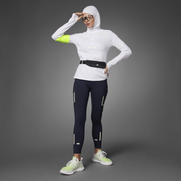 Leggings De Corrida De Corpo Inteiro Adidas Ink Fast Impact Reflect At Night X-city