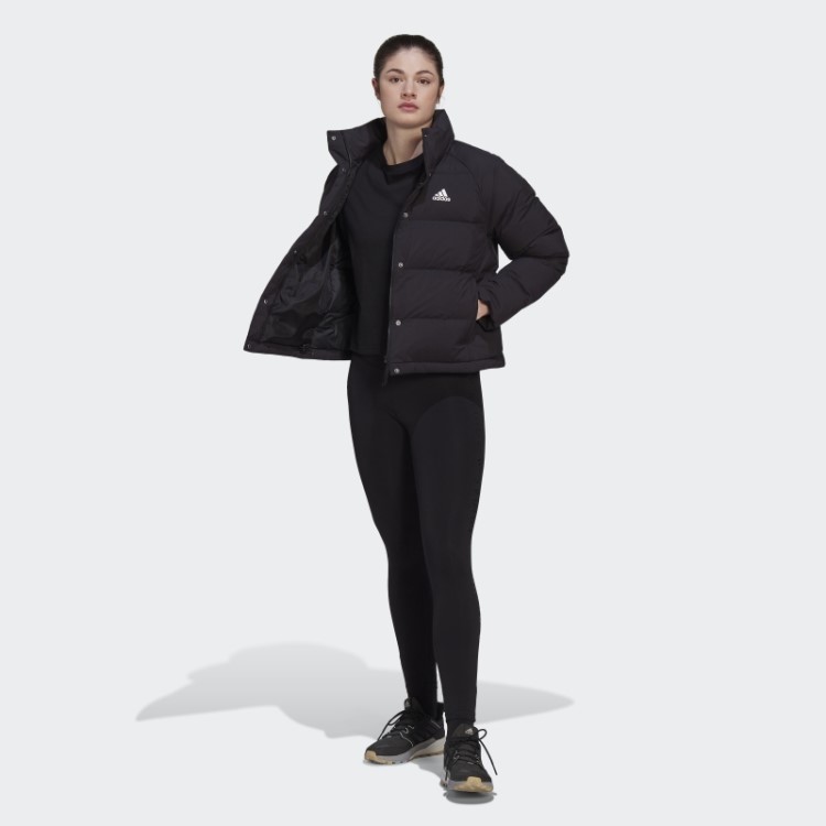 Jaqueta Adidas Preta Helionic Relaxada