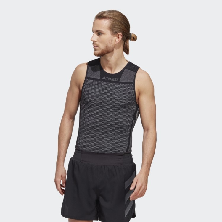Regata Preta Terrex Drynamo Sem Manga Baselayer Adidas