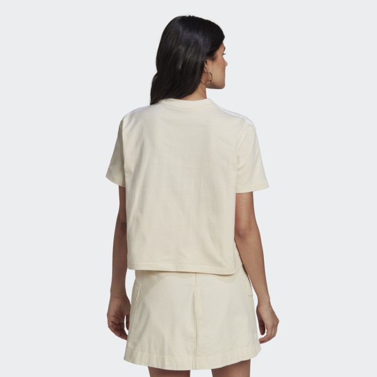Camiseta Solta Branca Adicolor Classics Popeline Costas Adidas
