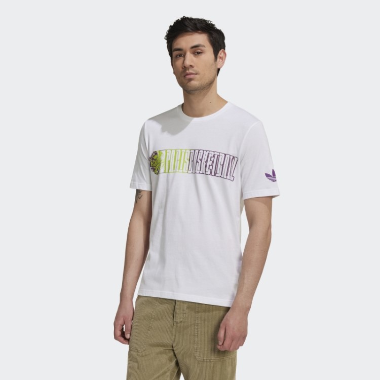Camiseta Branca Fashion Adidas X Paris Basquete Paris Pour Paris