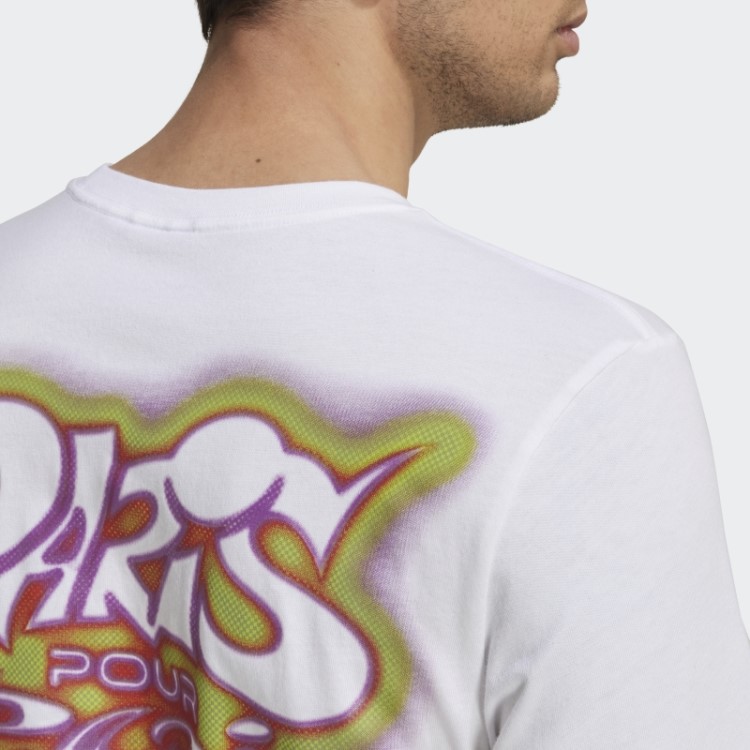Camiseta Branca Fashion Adidas X Paris Basquete Paris Pour Paris