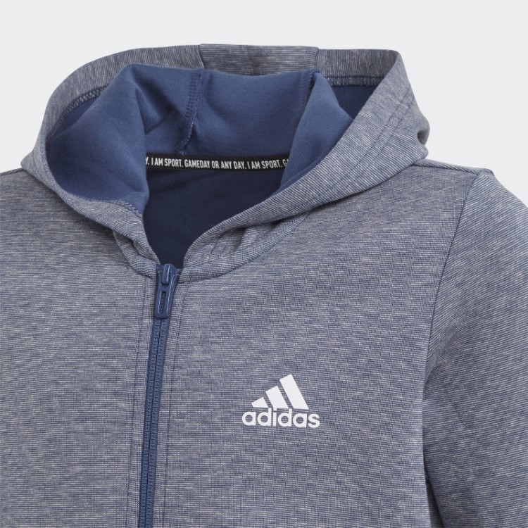 Moletom Com Capuz Tech Indigo Mel Must Haves Adidas