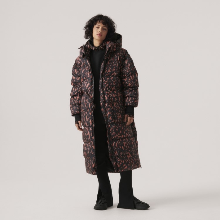 Adidas By Stella Mccartney Jaqueta De Inverno Longa Acolchoada Preto Quente