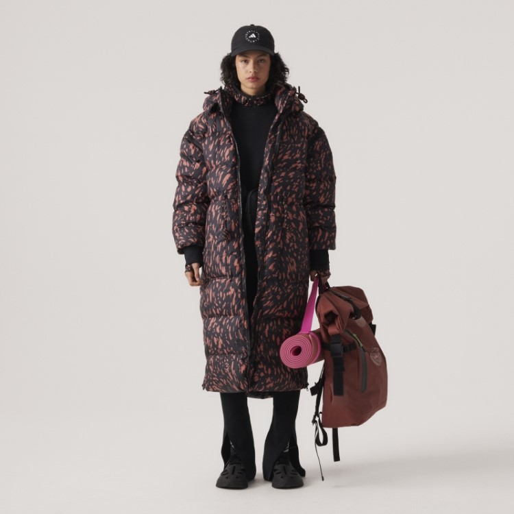 Adidas By Stella Mccartney Jaqueta De Inverno Longa Acolchoada Preto Quente