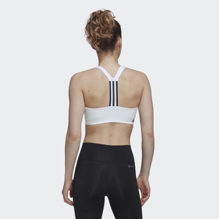 Sutiã De Treinamento De Suporte Médio Powerimpact Branco Adidas