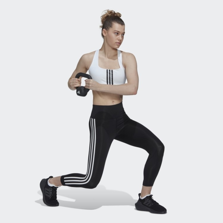 Sutiã De Treinamento De Suporte Médio Powerimpact Branco Adidas