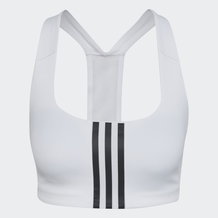 Sutiã De Treinamento De Suporte Médio Powerimpact Branco Adidas