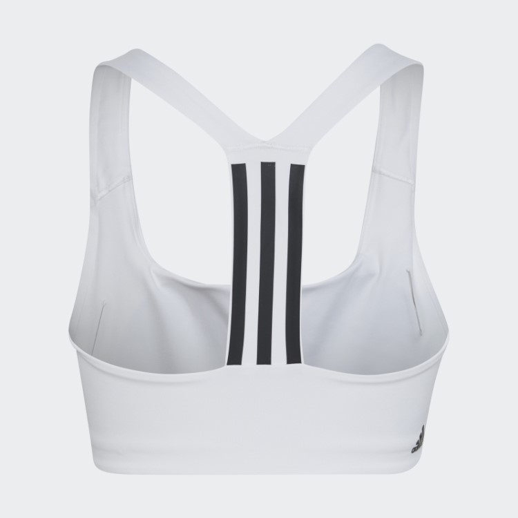 Sutiã De Treinamento De Suporte Médio Powerimpact Branco Adidas