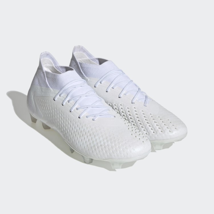 Adidas White Predador Precisão.1 Botas De Chão Firme