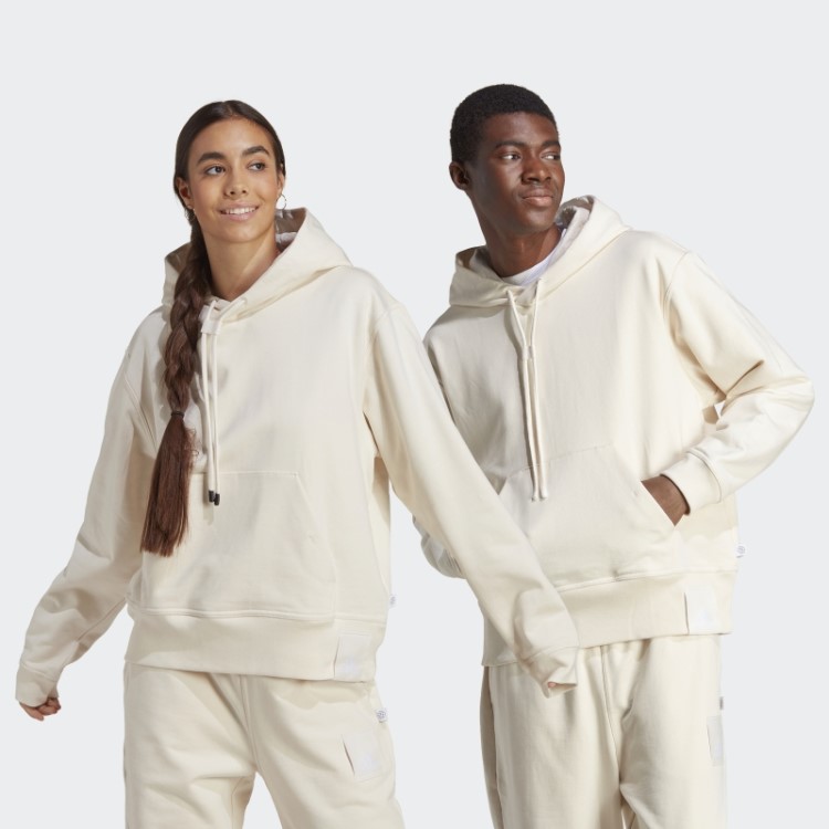 Moletom Com Capuz Lounge Heavy French Terry Não Tingido Adidas