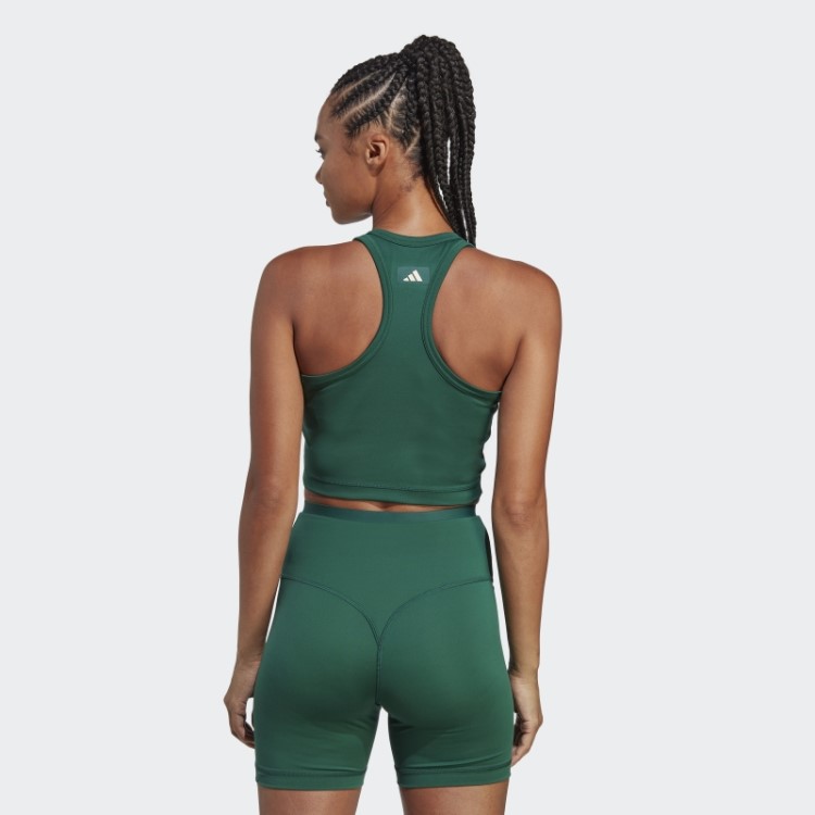 Regata Adidas Verde Esporte Club Com Estampa Cropped