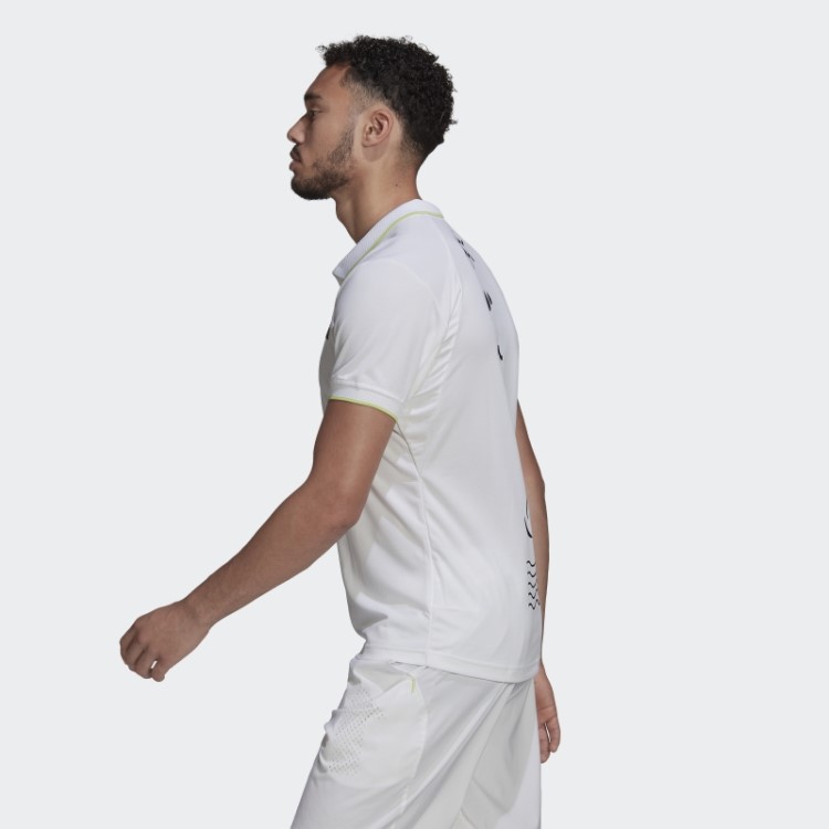 Camisa Polo Branca Adidas Paris Heat.rdy Tênis Freelift