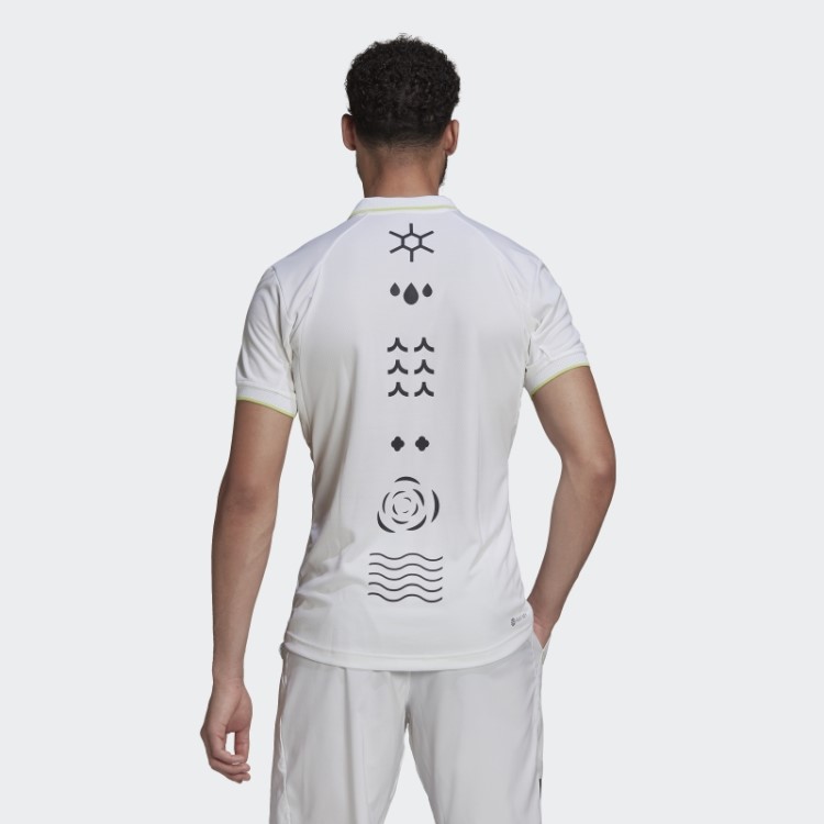 Camisa Polo Branca Adidas Paris Heat.rdy Tênis Freelift