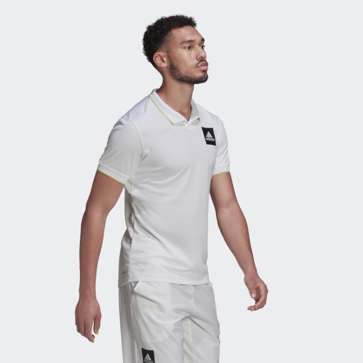 Camisa Polo Branca Adidas Paris Heat.rdy Tênis Freelift