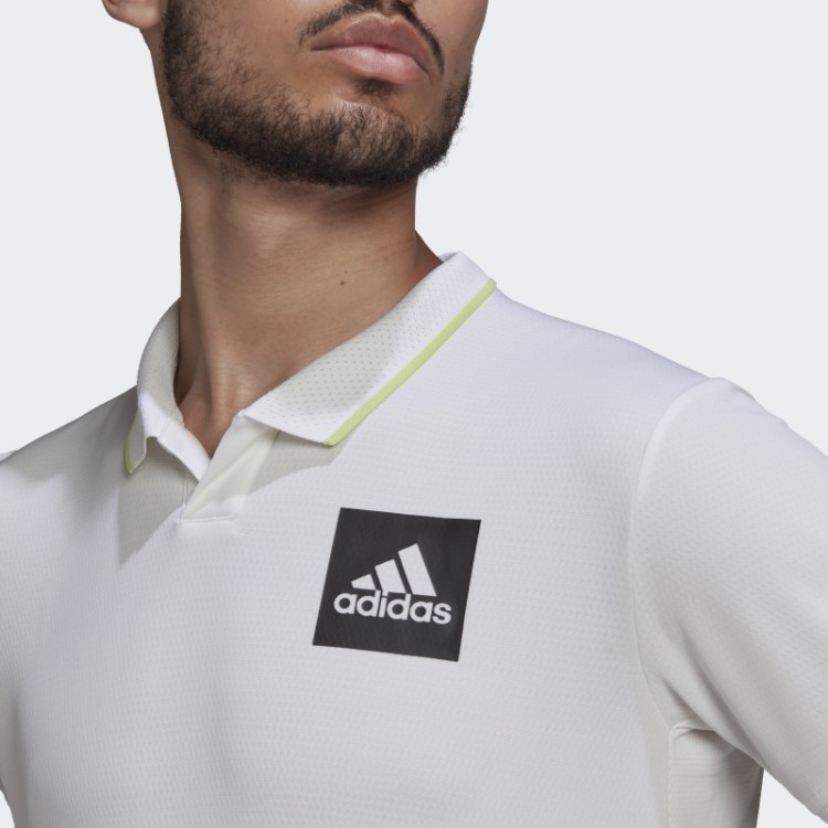 Camisa Polo Branca Adidas Paris Heat.rdy Tênis Freelift