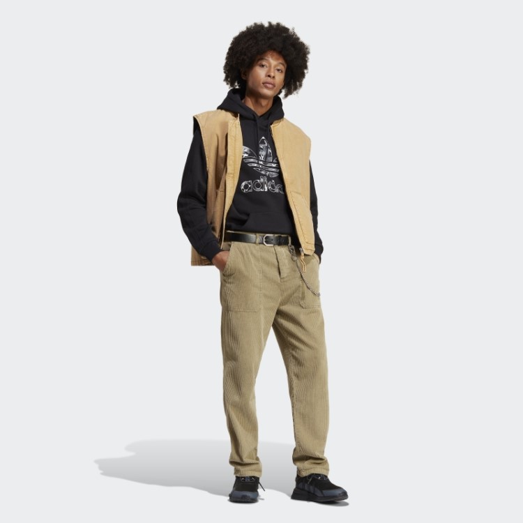 Moletom Preto Adidas Com Enchimento Camuflado