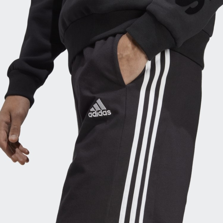 Shorts De Jérsei único Essencial Com As Três Listras Preto Adidas