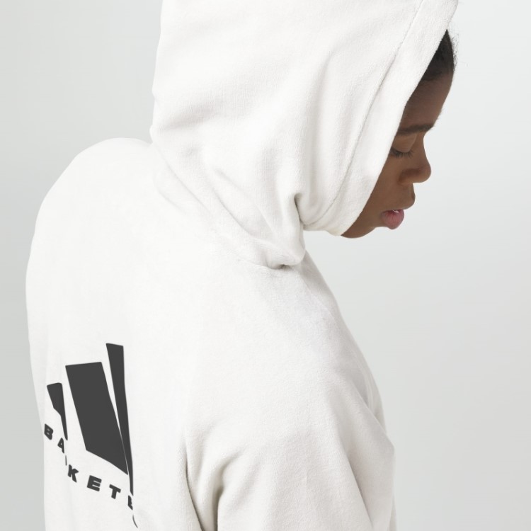 Moletom De Veludo De Basquete Adidas Branco (gênero Neutro)
