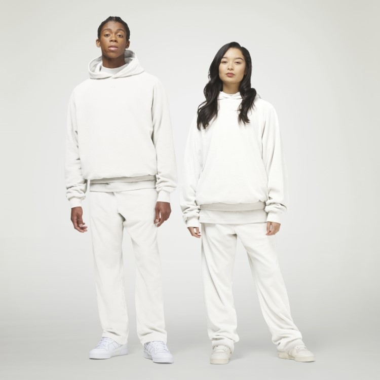 Moletom De Veludo De Basquete Adidas Branco