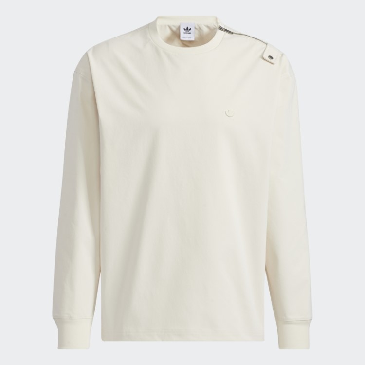 Adidas Top Branco Com Zíper