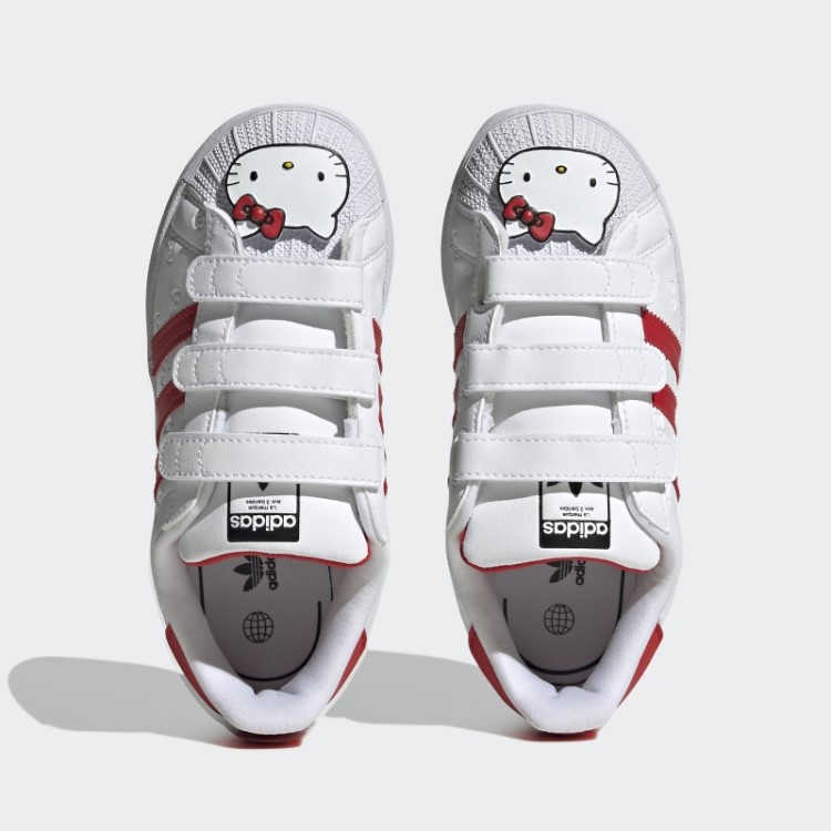 Sapatos Hello Kitty Superstar Adidas Branco