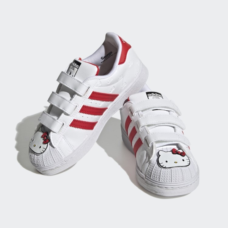 Sapatos Hello Kitty Superstar Adidas Branco
