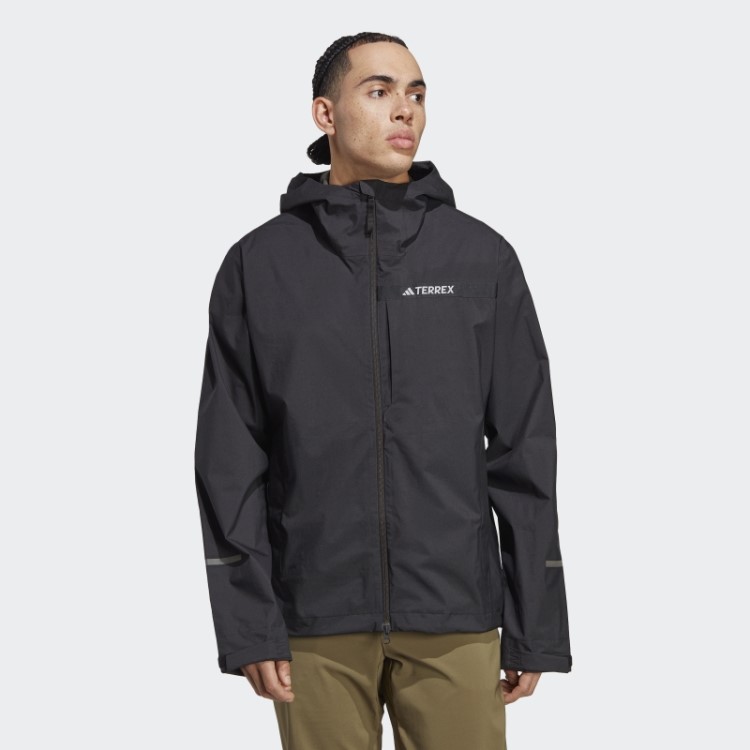 Jaqueta De Chuva De 2,5 Camadas Adidas Black Terrex Multi Rain.rdy