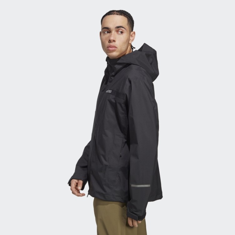 Jaqueta De Chuva De 2,5 Camadas Adidas Black Terrex Multi Rain.rdy