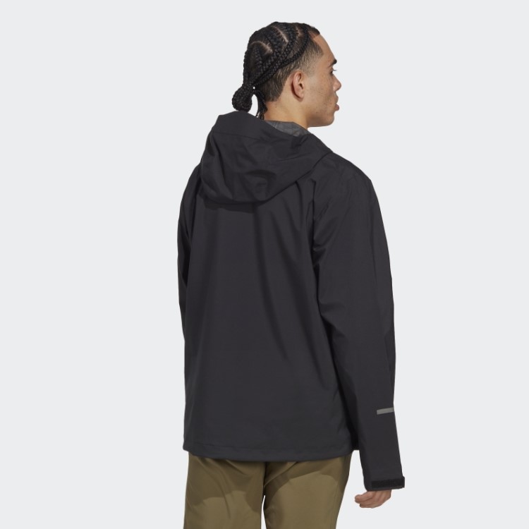 Jaqueta De Chuva De 2,5 Camadas Adidas Black Terrex Multi Rain.rdy