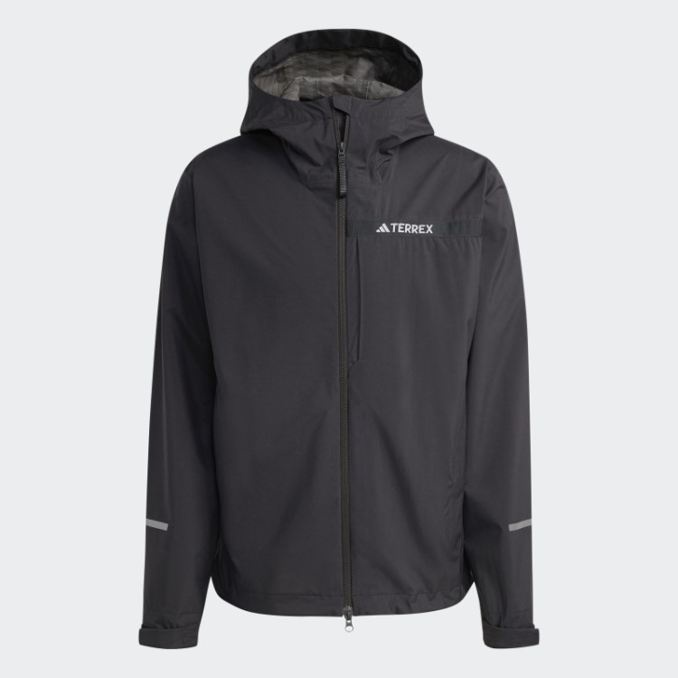 Jaqueta De Chuva De 2,5 Camadas Adidas Black Terrex Multi Rain.rdy