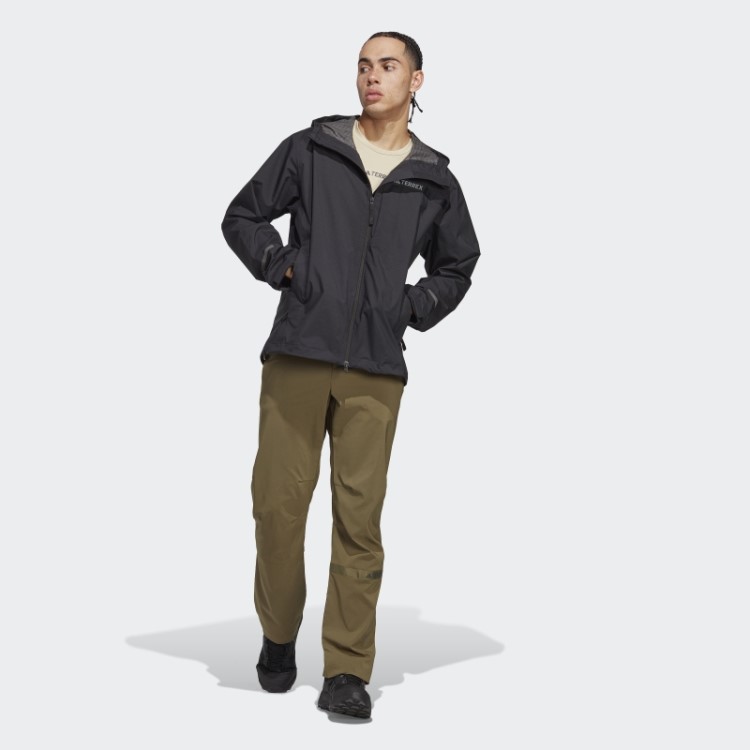Jaqueta De Chuva De 2,5 Camadas Adidas Black Terrex Multi Rain.rdy