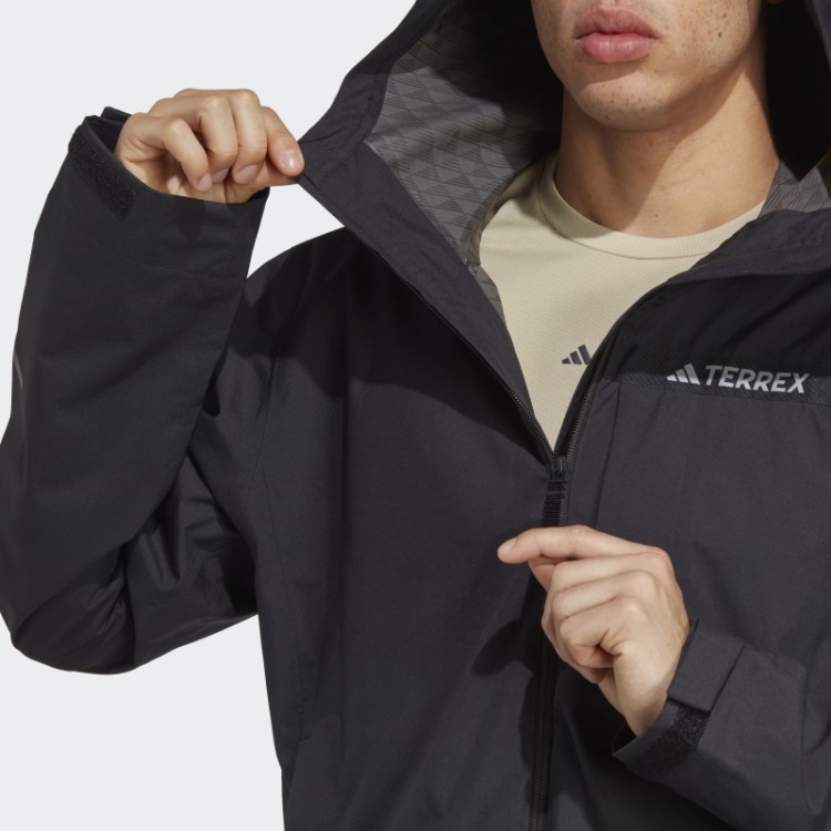 Jaqueta De Chuva De 2,5 Camadas Adidas Black Terrex Multi Rain.rdy