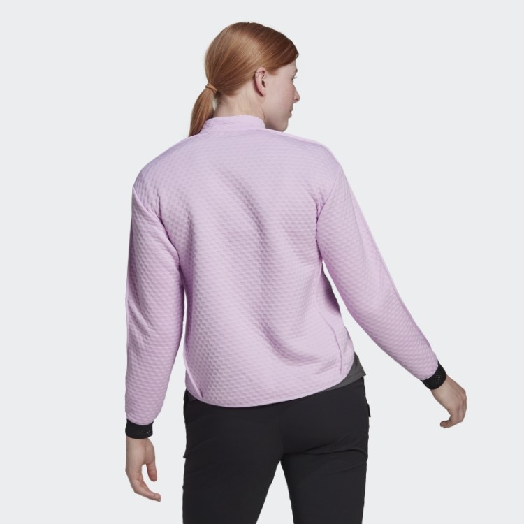 Lilás Adidas Terrex Caminhada 1/2 Zíper De Lã
