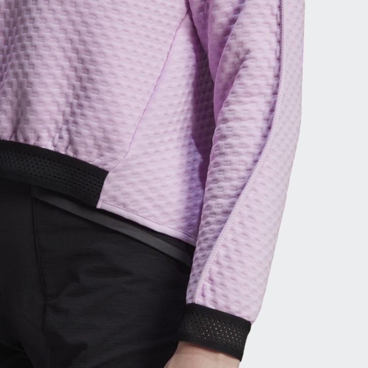 Lilás Adidas Terrex Caminhada 1/2 Zíper De Lã