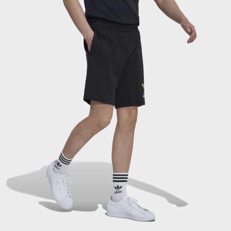 Shorts Divertidos Gráficos Adidas Preto