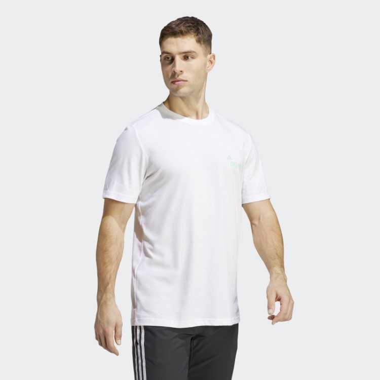 Camiseta Com Estampa De Ciclismo (gênero Neutro) Adidas Branca