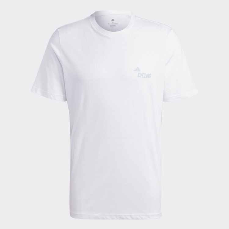 Camiseta Com Estampa De Ciclismo (gênero Neutro) Adidas Branca
