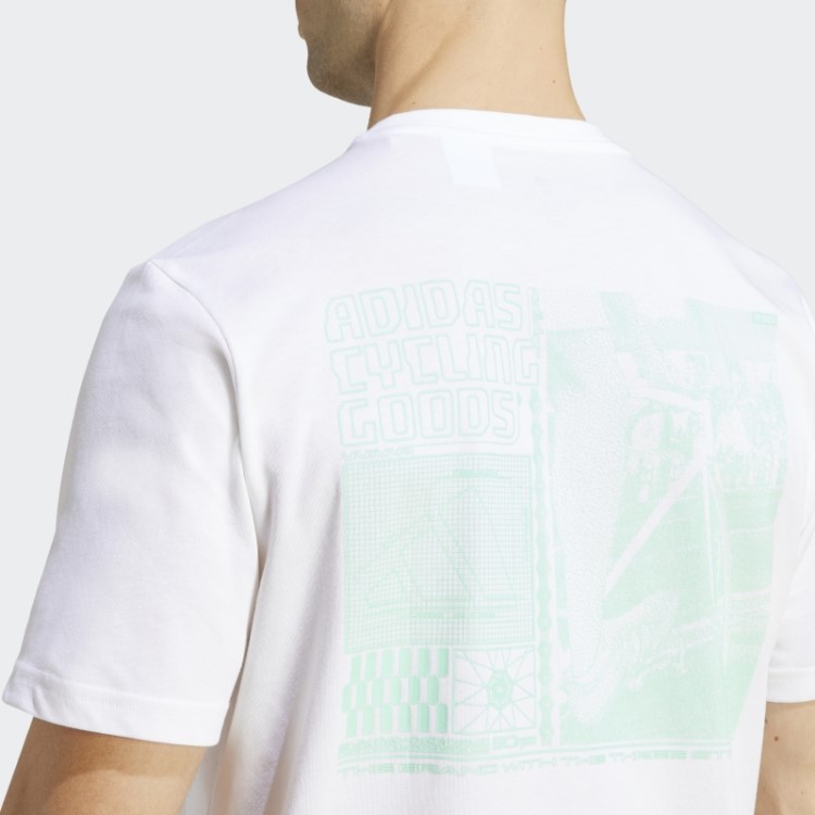 Camiseta Com Estampa De Ciclismo Adidas (gênero Neutro) Branca