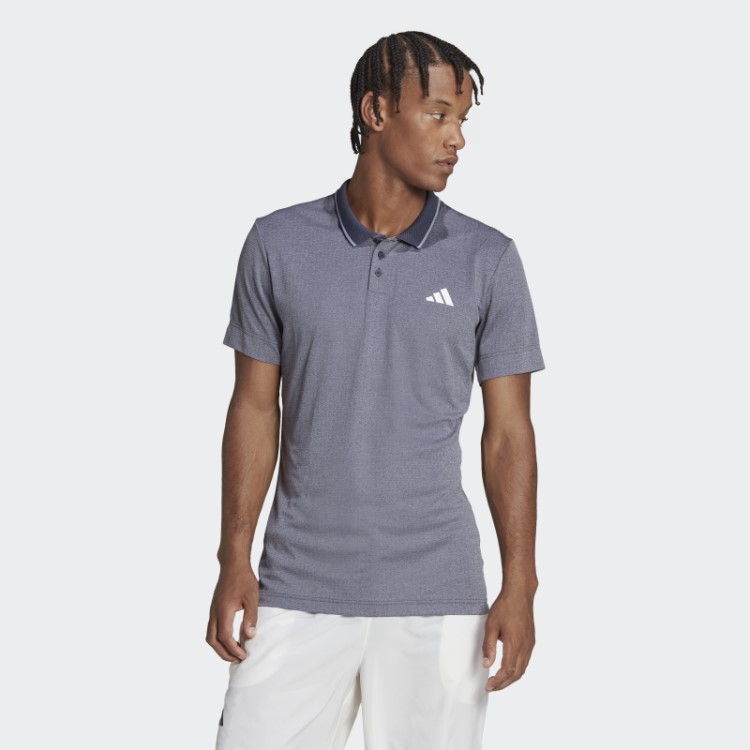 Camisa Polo Adidas Freelift Azul Marinho