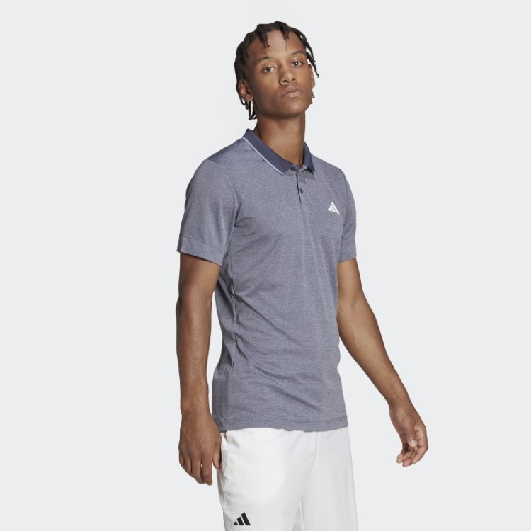 Camisa Polo Adidas Freelift Azul Marinho