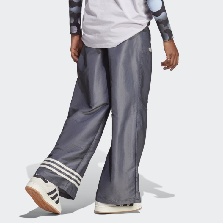 Adidas Calça De Treino De Perna Larga Preta