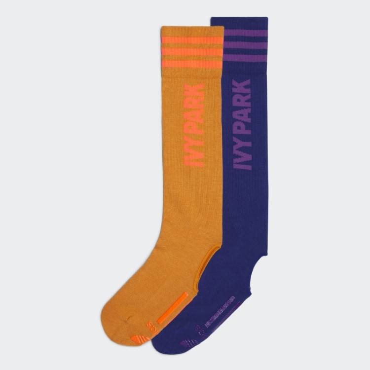 Meias De Salto (2 Pares) Adidas Focus Laranja
