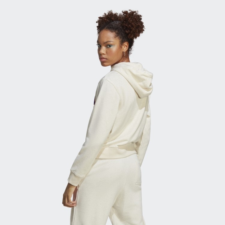 Moletom Adidas Branco Mel Originals Com Logo Pequeno