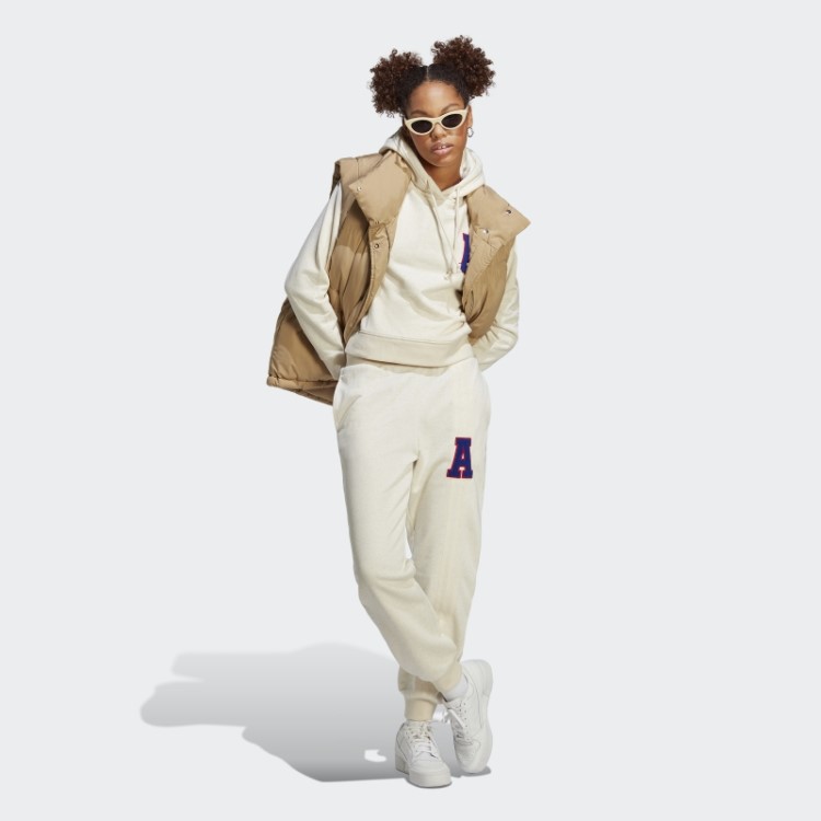 Moletom Adidas Branco Mel Originals Com Logo Pequeno
