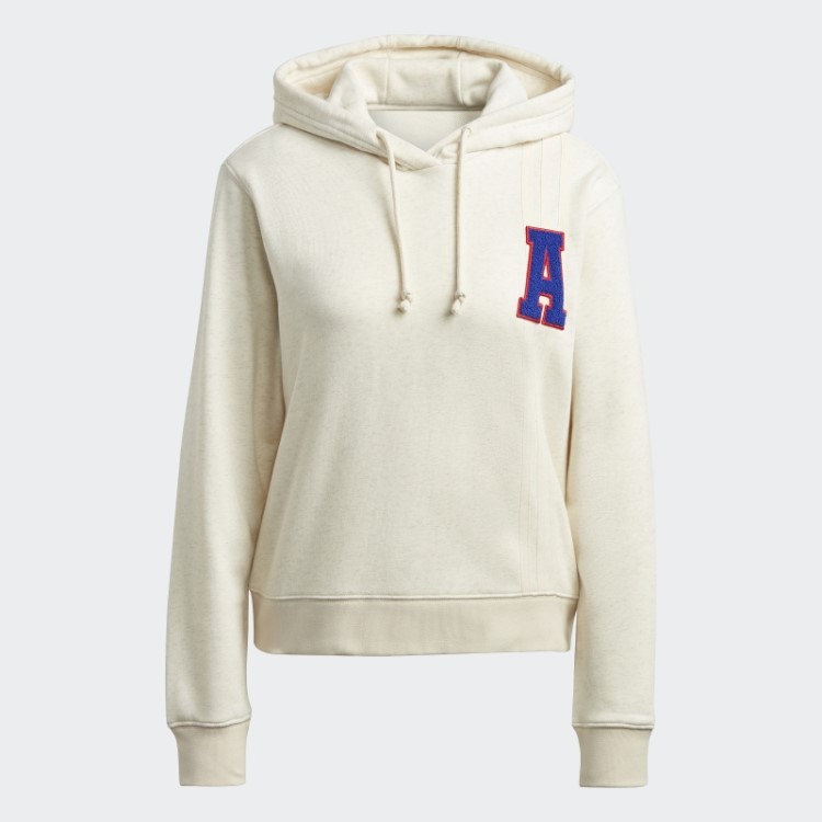 Moletom Adidas Branco Mel Originals Com Logo Pequeno