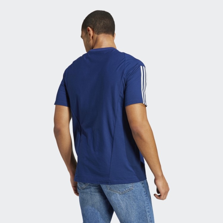 Camiseta De Algodão Adidas Azul Escuro Itália Tiro 23