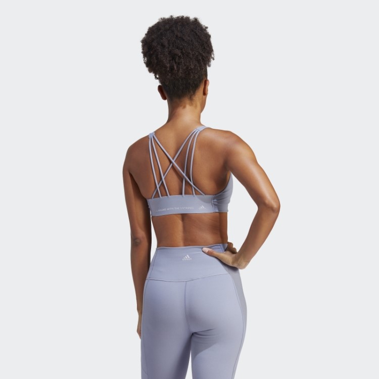 Sutiã De Suporte Médio Coreflow Violeta Prateado Adidas