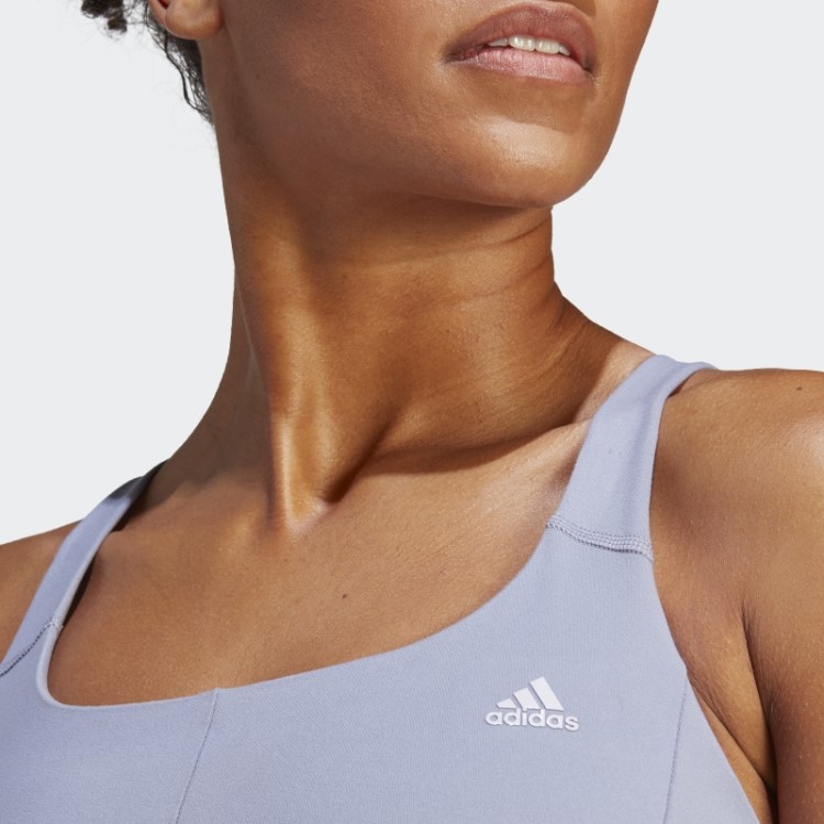 Sutiã De Suporte Médio Coreflow Violeta Prateado Adidas